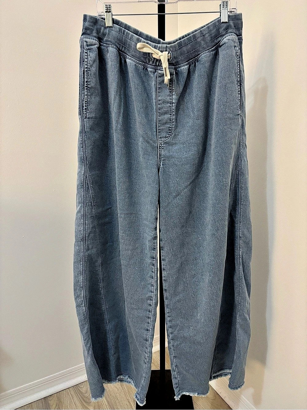 aerie Wide Leg Jeans in Blue Size XL